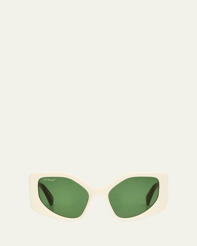 Denver Beveled Acetate Butterfly Sunglasses